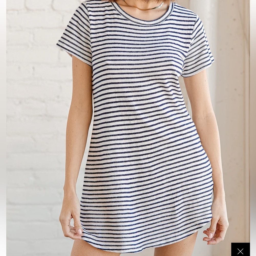 Lulus striped tshirt dress